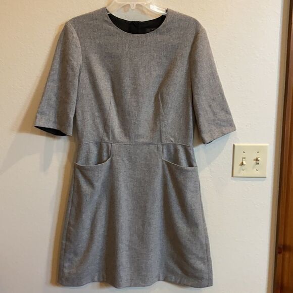 RAG AND BONE GREY WOOL DRESS - Picture 4 of 4